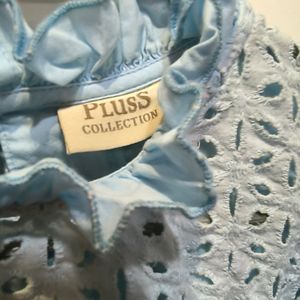 Pluss Blue Top