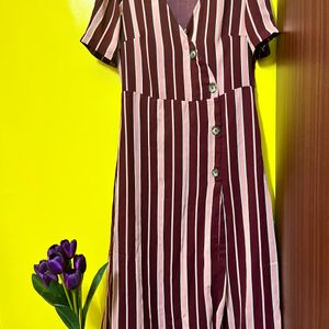 🤎🤎 Midi Lenth Striped Dress 🤎🤎