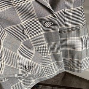 H&M PLAID BLAZER- XS SIZE