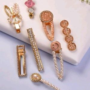 8 Pics Korean Style Hair Clip Set