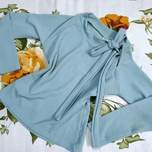 Turquoise Color Top(Korean Style)