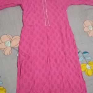 Simple Beautiful Pink Kurti ❤️🎗️