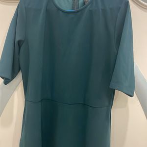 Dress Which Is In Real Blue Colour Perfect For Lun