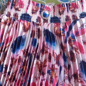 Pleated Multi Color Skirt For Baby Girl