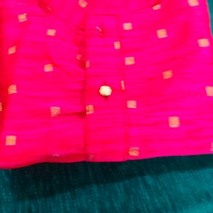 Rose Pink Colour Kurta For Kids