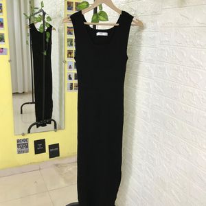 Mango Long Slit Dress