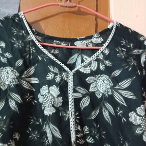 Short Kurta Black