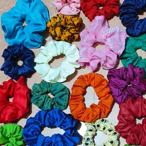 Printed Colourful scrunchies 10 Coming