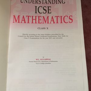 ML Aggarwal Class 10 ICSE 2021 Edition