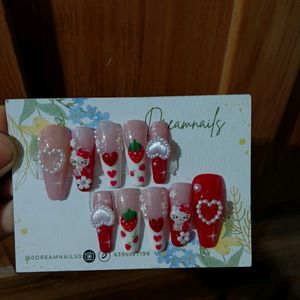 Press On Nails (Hellokitty)