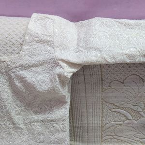 White Chikankari Kurta