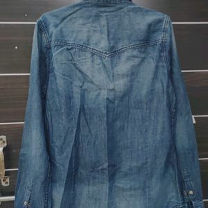 Dark Blue Denim Shirt