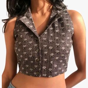 Halter Neck Crop Top