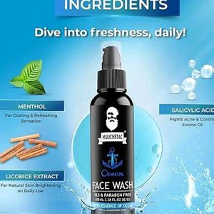 Moustache Set Of Ocean Facewash