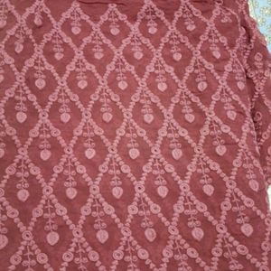 1 and half Metre Chikankari Dress Fabric