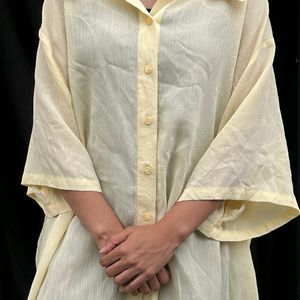 Butter Yellow Oversized Shirt