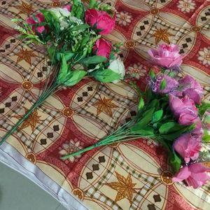 Two,Pot Flowers Set Bunches