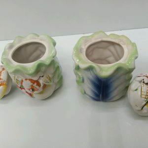 Antique Ceramic Container Pots