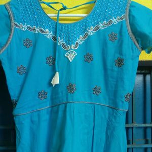 Women Anarkali Kurti With Dupatta.