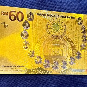 60 Rm Gold Foil Banknote