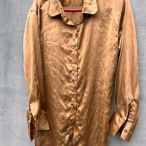 Golden Satin Shirt