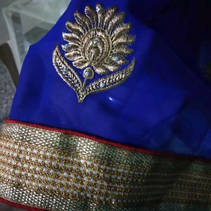 Beautiful Partywear Half & Half Saree