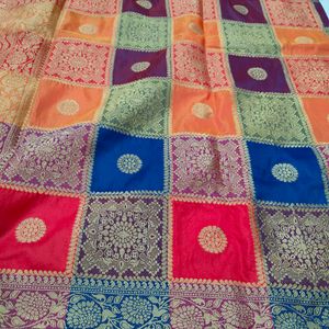 Multicolored Saree