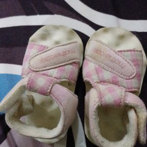 Mothercare Baby Girl Pink & White Sandals