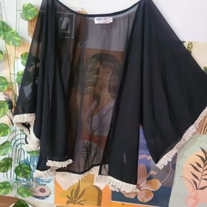 myntra black shrug