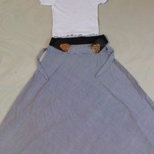 Shirt Top And Belt Combo