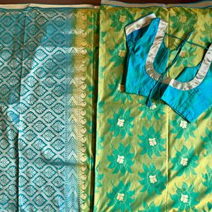 Banarasi Silk Saree With Blouse