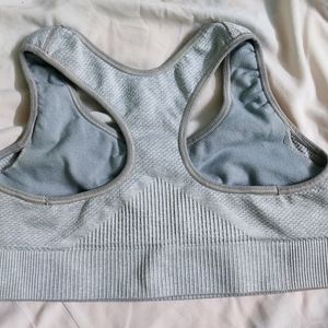 Grey Sports Bra