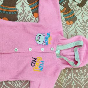 Pink Colour Baby Sweater For Kid's