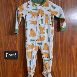 Carter's 1 Piece Bear Fleece Footie PJS