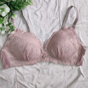 Pink Net Bra