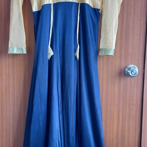 Navy Blue Color Gown