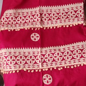 Applic Cotton Saree