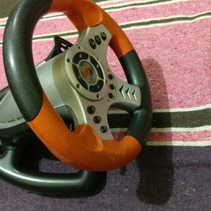 Gaming Steering with Shifter for PS 2 and PC