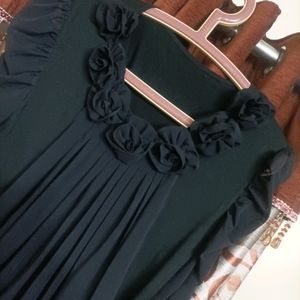 Strachable Party Wear Black Top