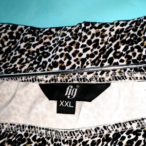 Animal Print Midi Skirt