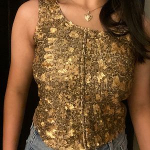 Gold Sequince Blouse