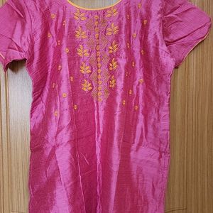 Festive Wear Embroidered Stitched  Kurti