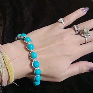 Natural Firoza (Turquoise) Bracelet New