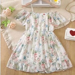 Girls Midi/Knee Length Casual Dress