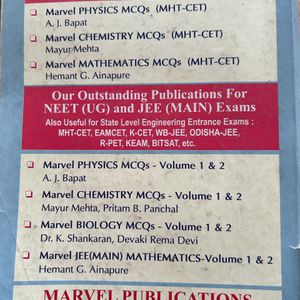 Marvel Mcq Books For JEE And CET (in High Demand)