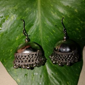 Navaratri Special🔥Silver Plated Jhumka