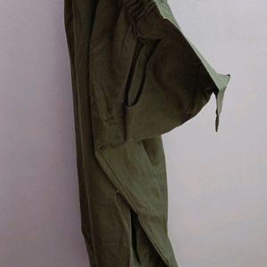 Formal Women Trousers: Khaki Green