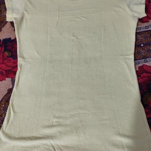 Girls Top Light Yellow