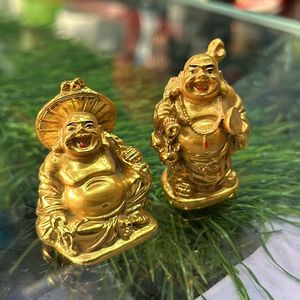 Gold Colour 2 Pcs budha Set Home decor Items