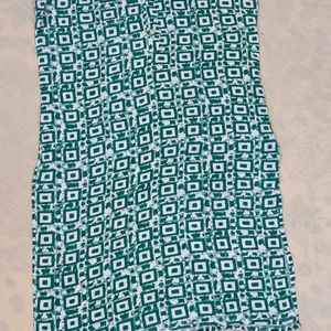 Beautiful Rayon Sea Green Kurti For Women